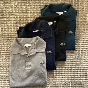 Lacoste collared shirts
